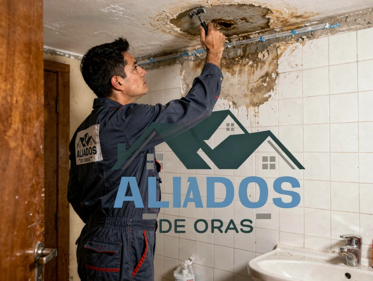 Revisión de humedad y sellado en baño de apartamento