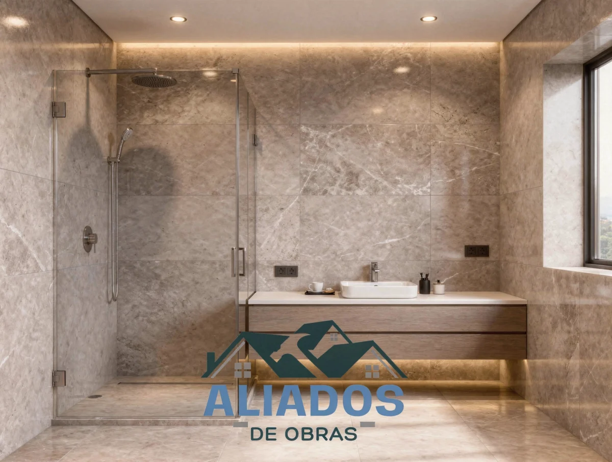 Baño terminado con acabados modernos y elegantes